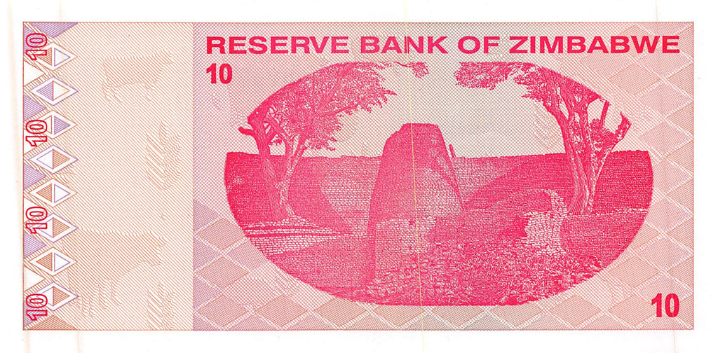P-94 - Zimbabwe 10 Dollar 2009 Unc