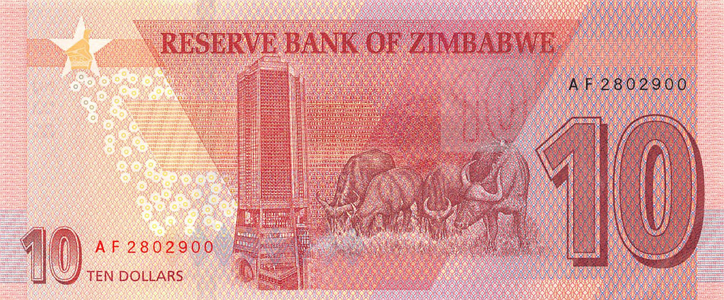 P-103a - Zimbabwe 10 Dollars 2020 Unc
