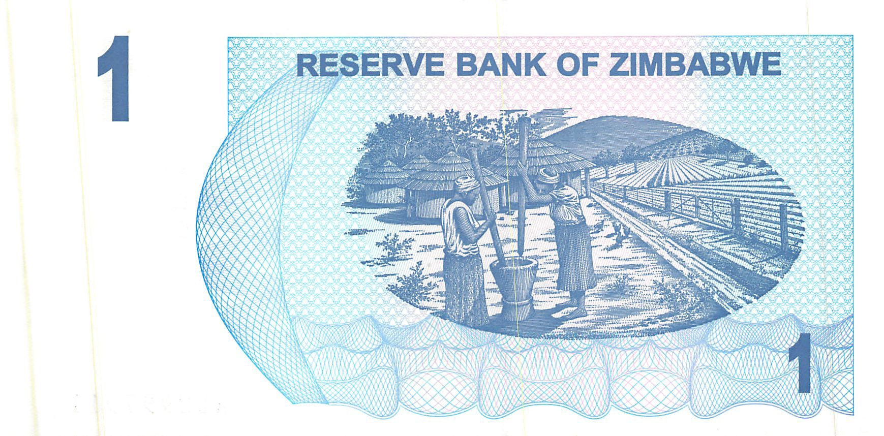 P-37 - Zimbabwe 1 Dollar 2006 Unc Bearer Cheque