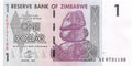 P-065 - Zimbabwe 1 Dollar 2007 Unc