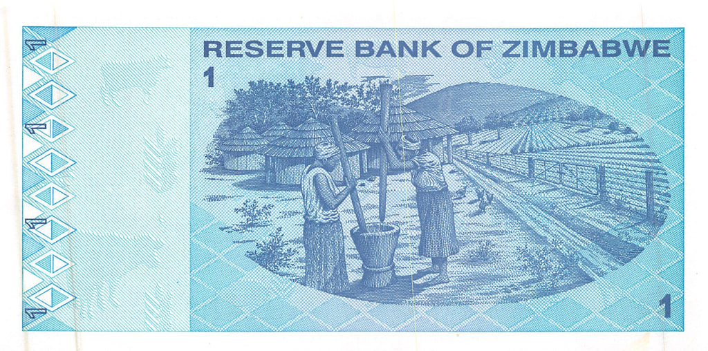 P-92a - Zimbabwe 1 Dollar 2009 Unc