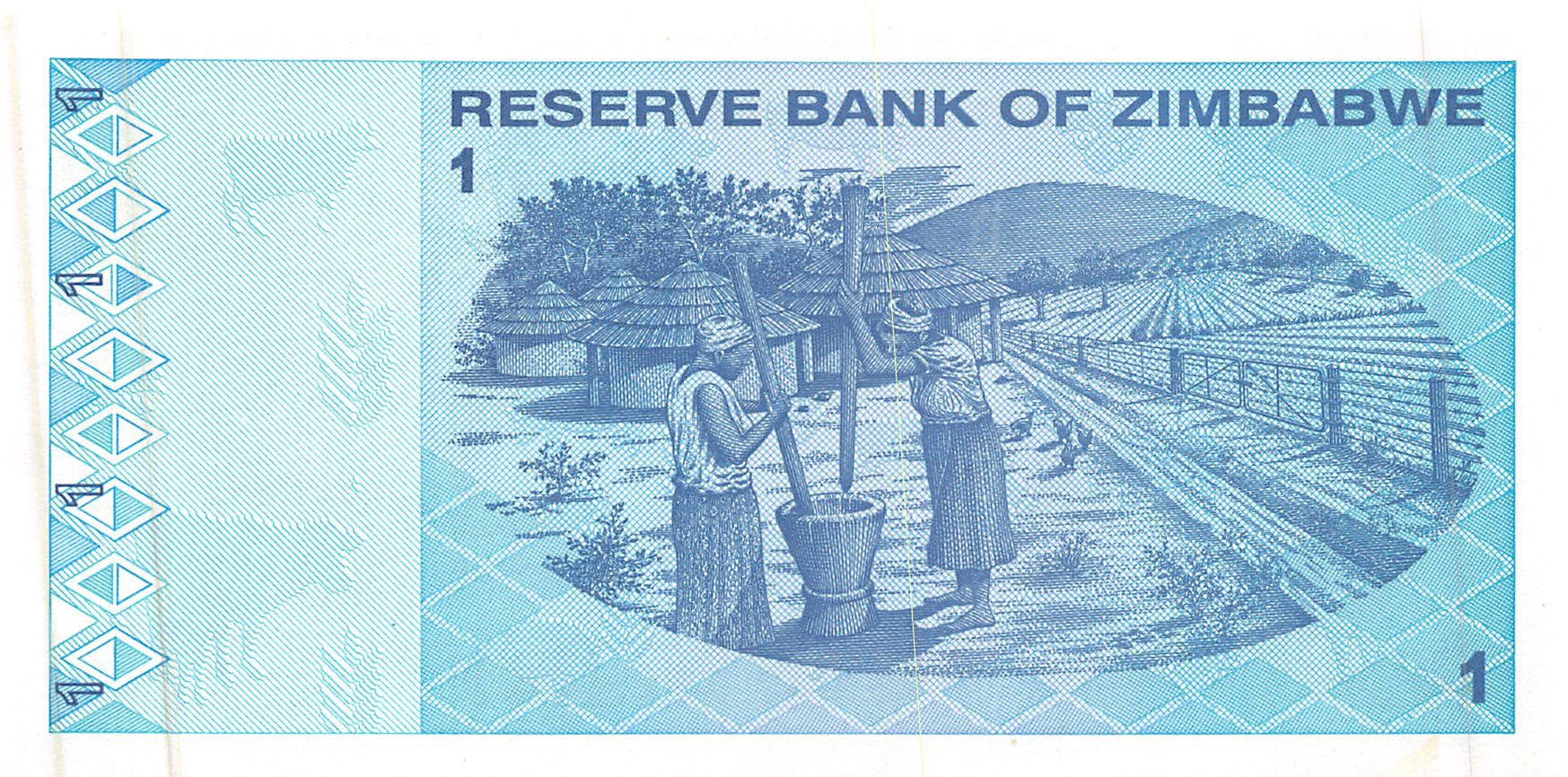 P-92a - Zimbabwe 1 Dollar 2009 Unc