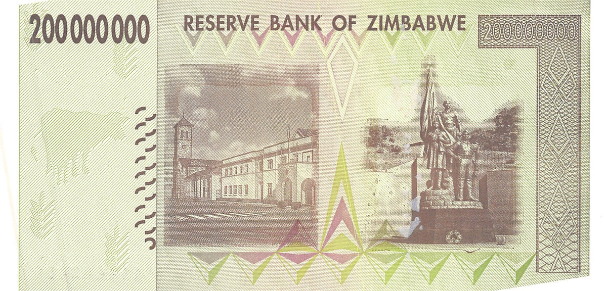 P-081a - Zimbabwe 200.000.000 Dollars 2008 Unc