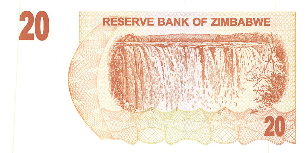 P-40 - Zimbabwe 20 Dollars 2006 Bearer Cheque Unc