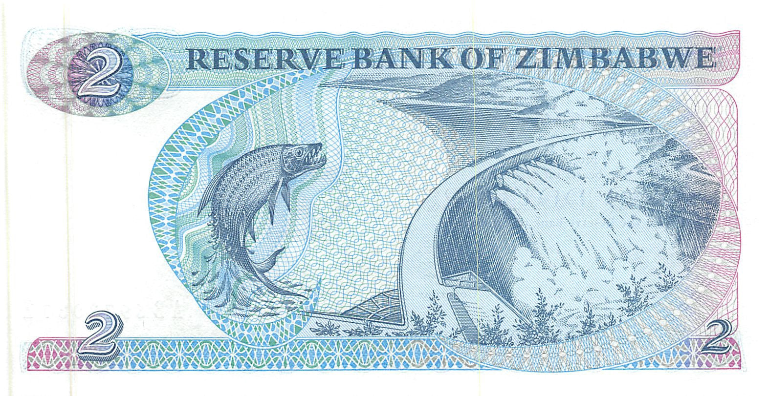 P-1c - Zimbabwe 2 Dollars 1994 Unc