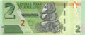 P-101a - Zimbabwe 2 Dollars 2019 Unc
