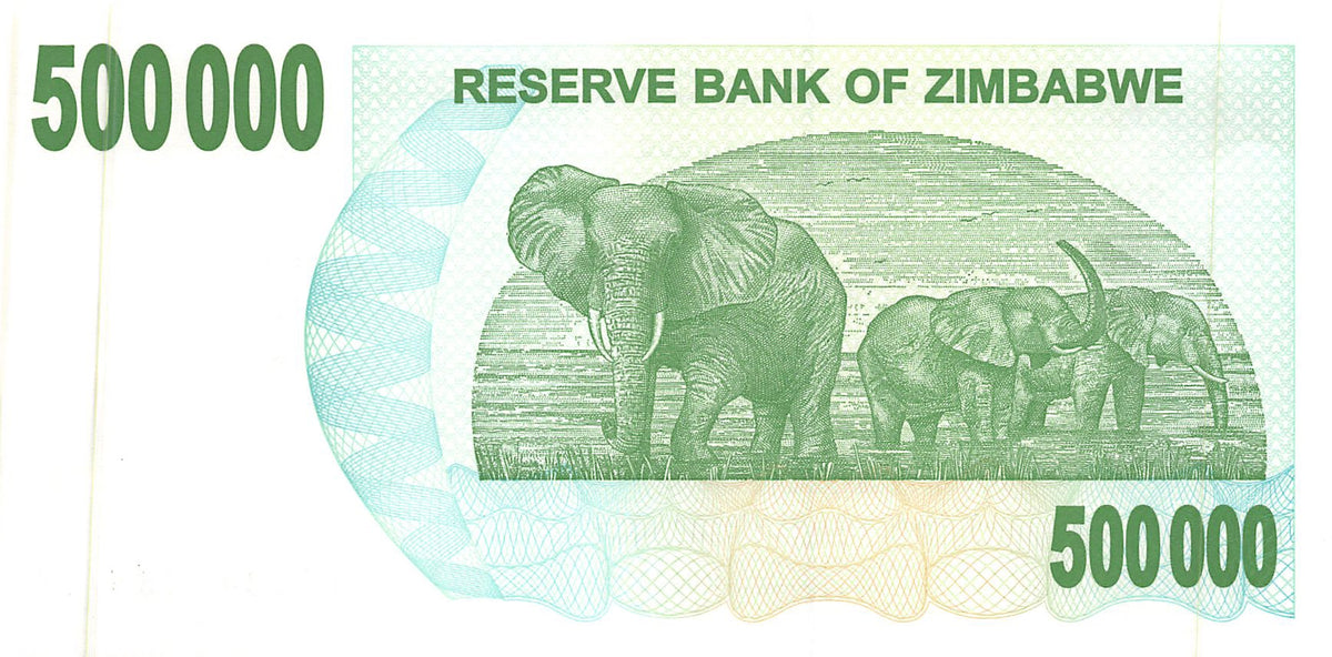 P-051 - Zimbabwe 500.000 Dollars 2006 Bearer Cheque Unc