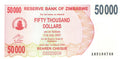 P-47 - Zimbabwe 50.000 Dollars 2007 Bearer Cheque Unc