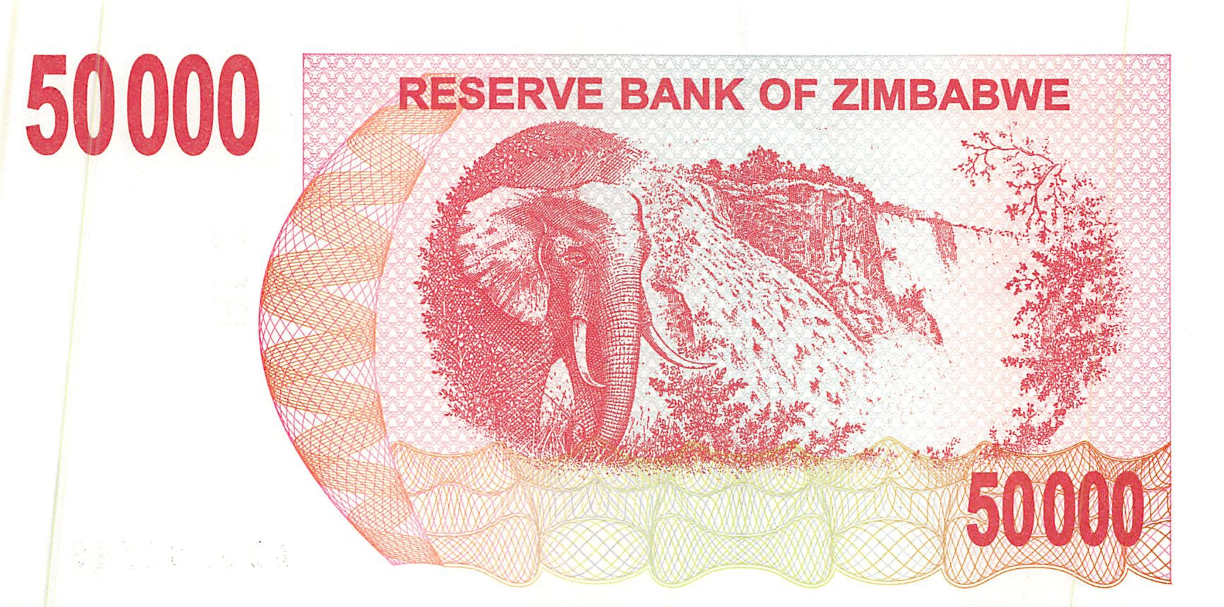 P-47 - Zimbabwe 50.000 Dollars 2007 Bearer Cheque Unc