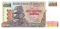 P-011a - Zimbabwe 500 Dollars 2001 Unc