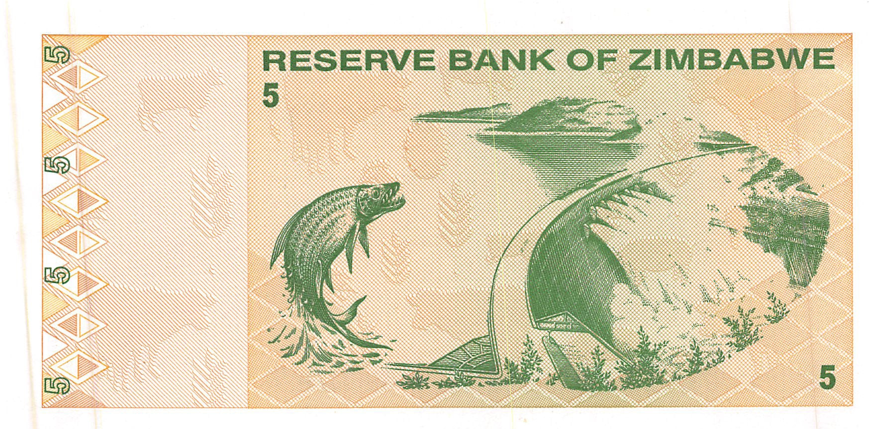 P-93a - Zimbabwe 5 Dollars 2009 Unc